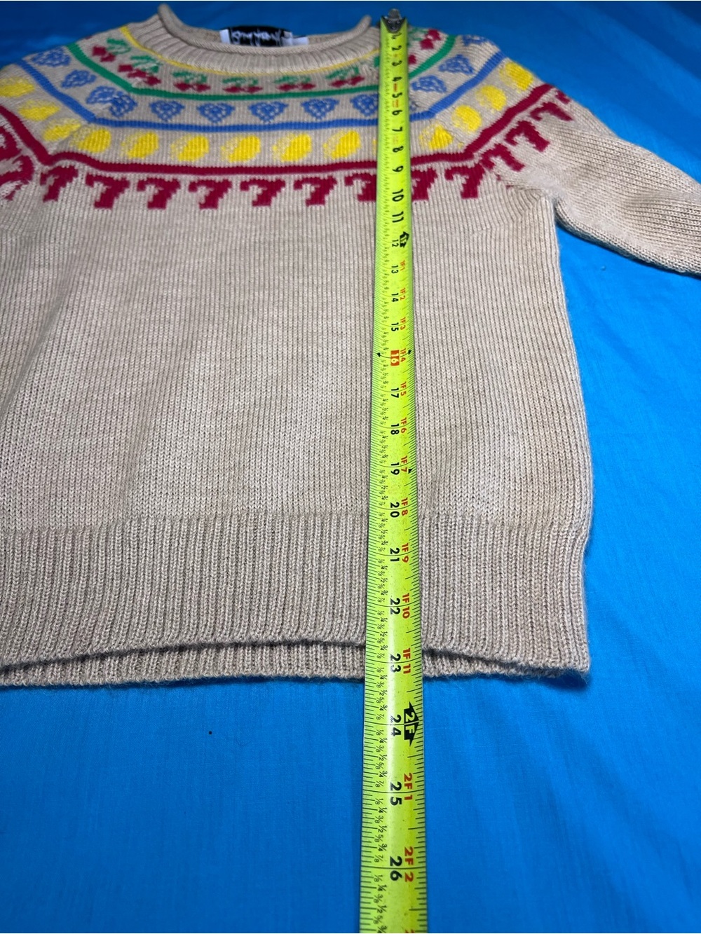 Rachel Antonoff Jackpot Alpaca Fair Isle Sweater S - Picture 8 of 14